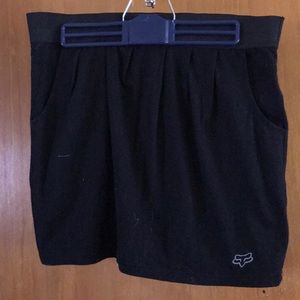 Black Fox Skirt w/ Pockets